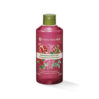 Gel Tắm Yves Rocher Pomegranate Pink Berries Energizing Bath and Shower Gel 400ml