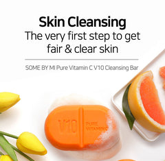 Xà bông rửa mặt SOME BY MI V10 Pure Vitamin C Soap